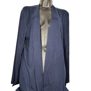 Liz Claiborne cardigan sweater size large Navy New